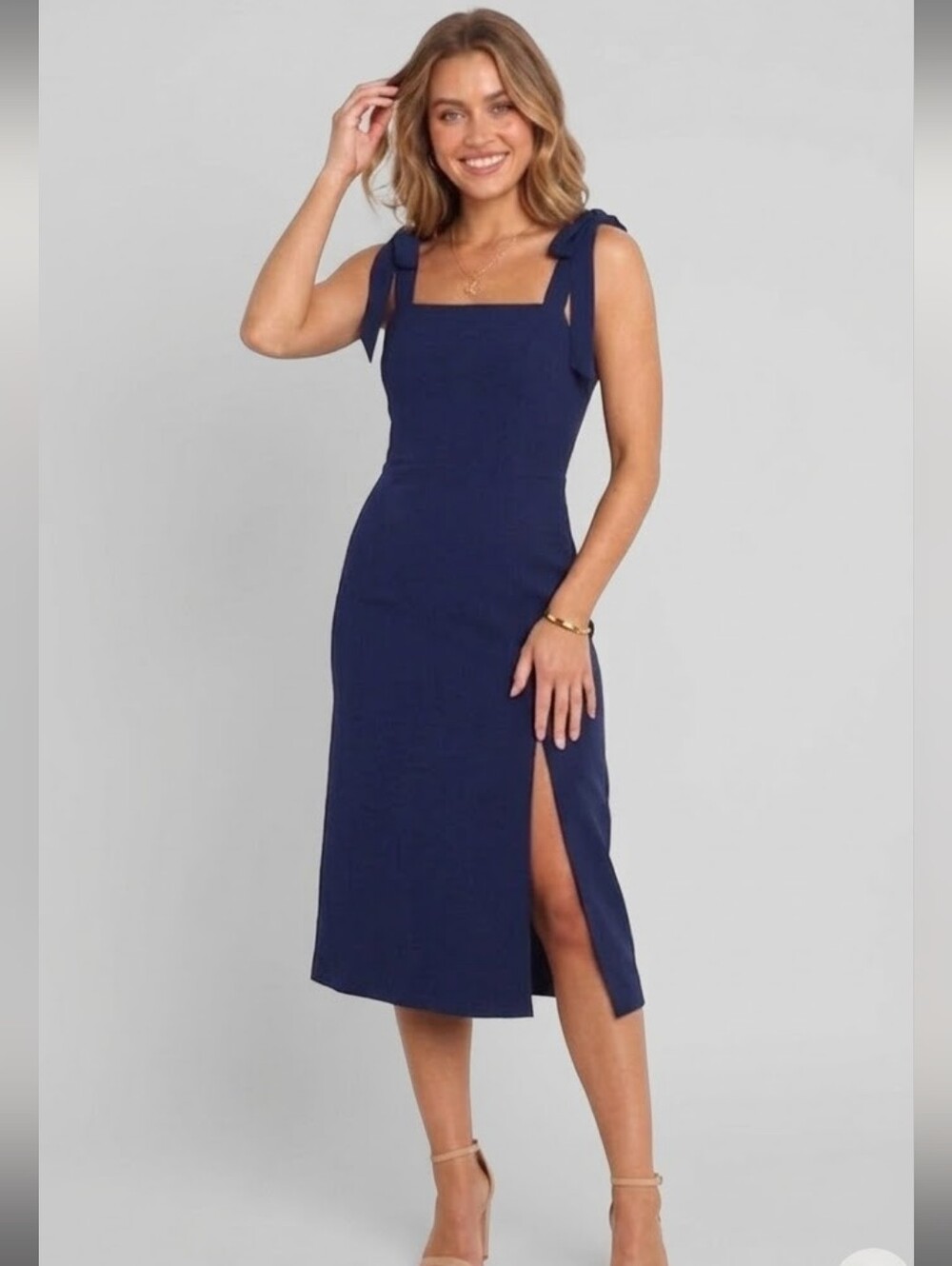Petal & Pup Laurel A-Line Dress In Navy